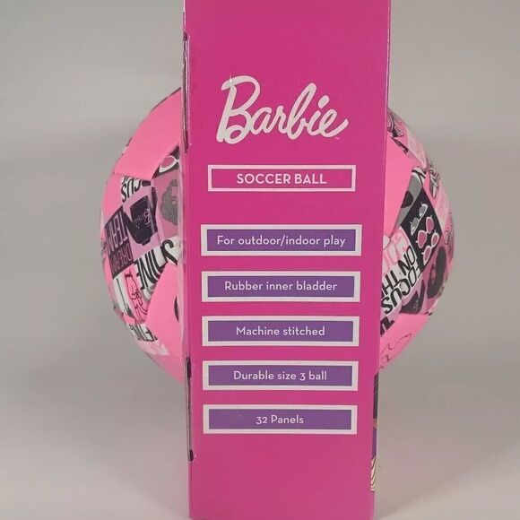 Capelli Barbie Soccer Ball Size 3 Girls Pink "Dream Team" - Picture 3 of 5